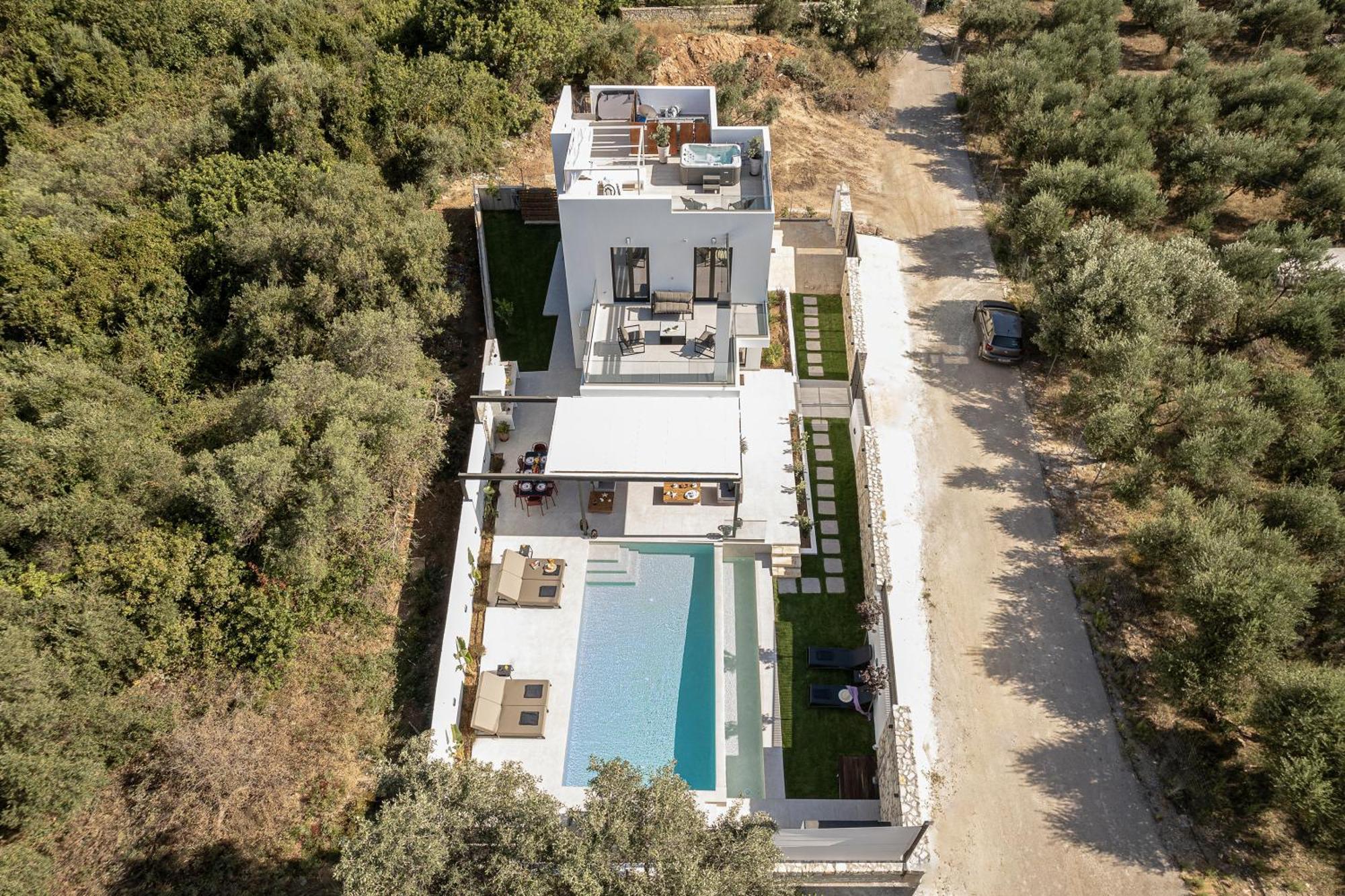 Avrilia Seaside Villa Heated Pool Almirida Exterior foto