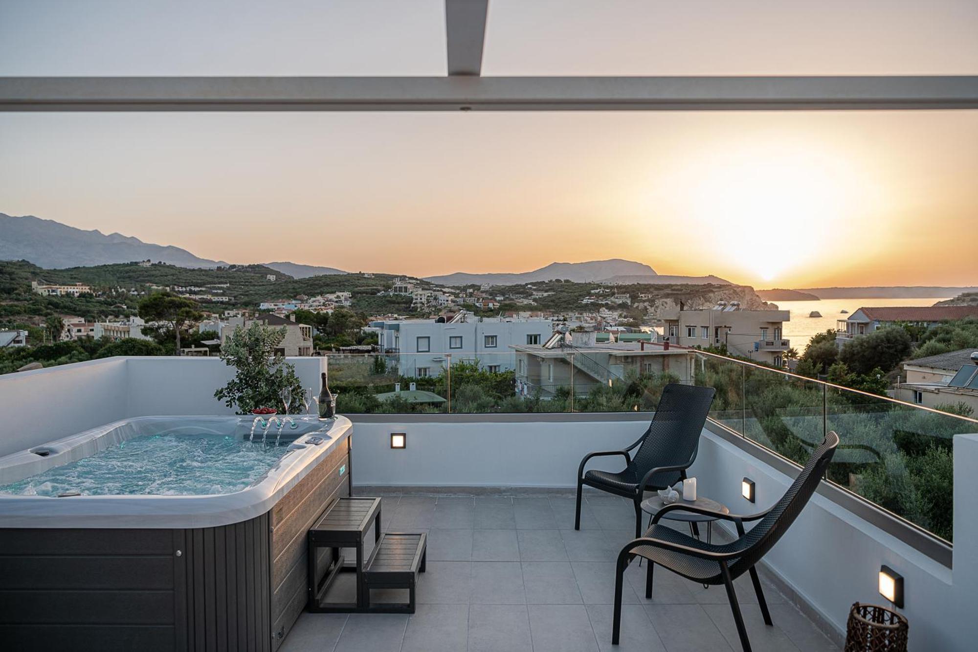 Avrilia Seaside Villa Heated Pool Almirida Exterior foto