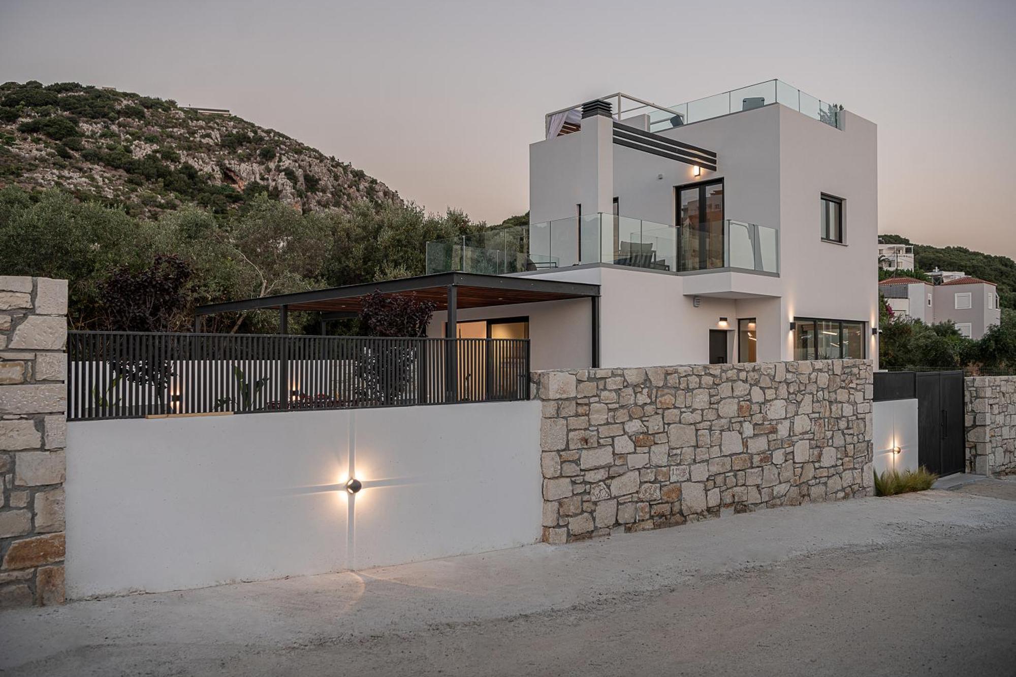 Avrilia Seaside Villa Heated Pool Almirida Exterior foto