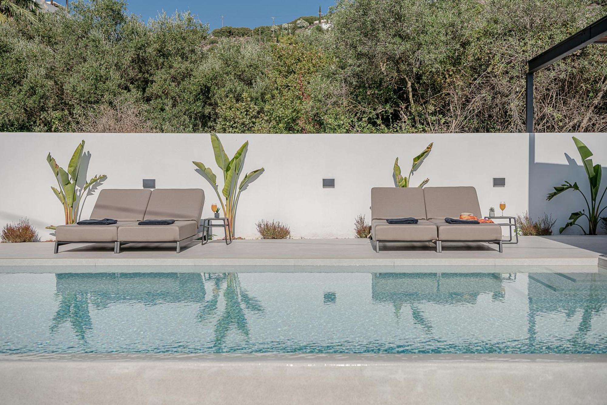 Avrilia Seaside Villa Heated Pool Almirida Exterior foto